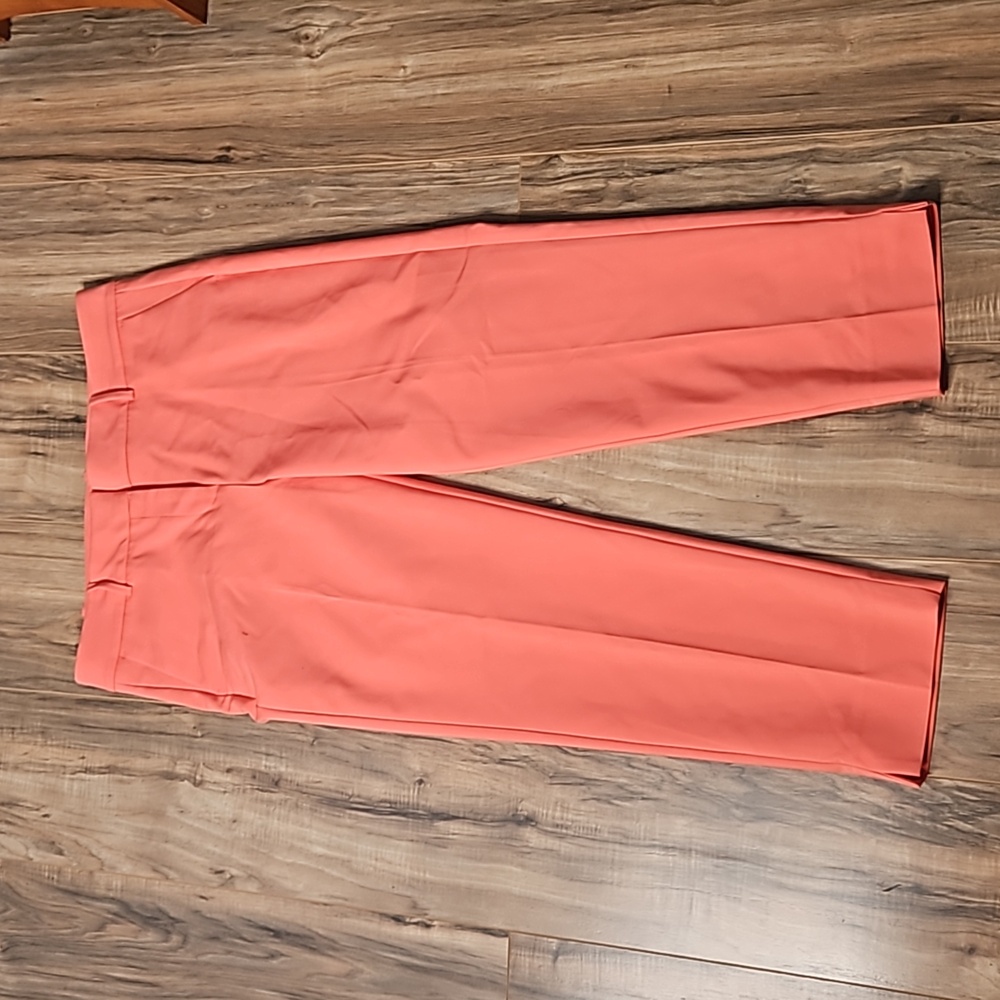 Chico's Fabulously Slimming Straight Ankle Melon Mambo NWT Pants